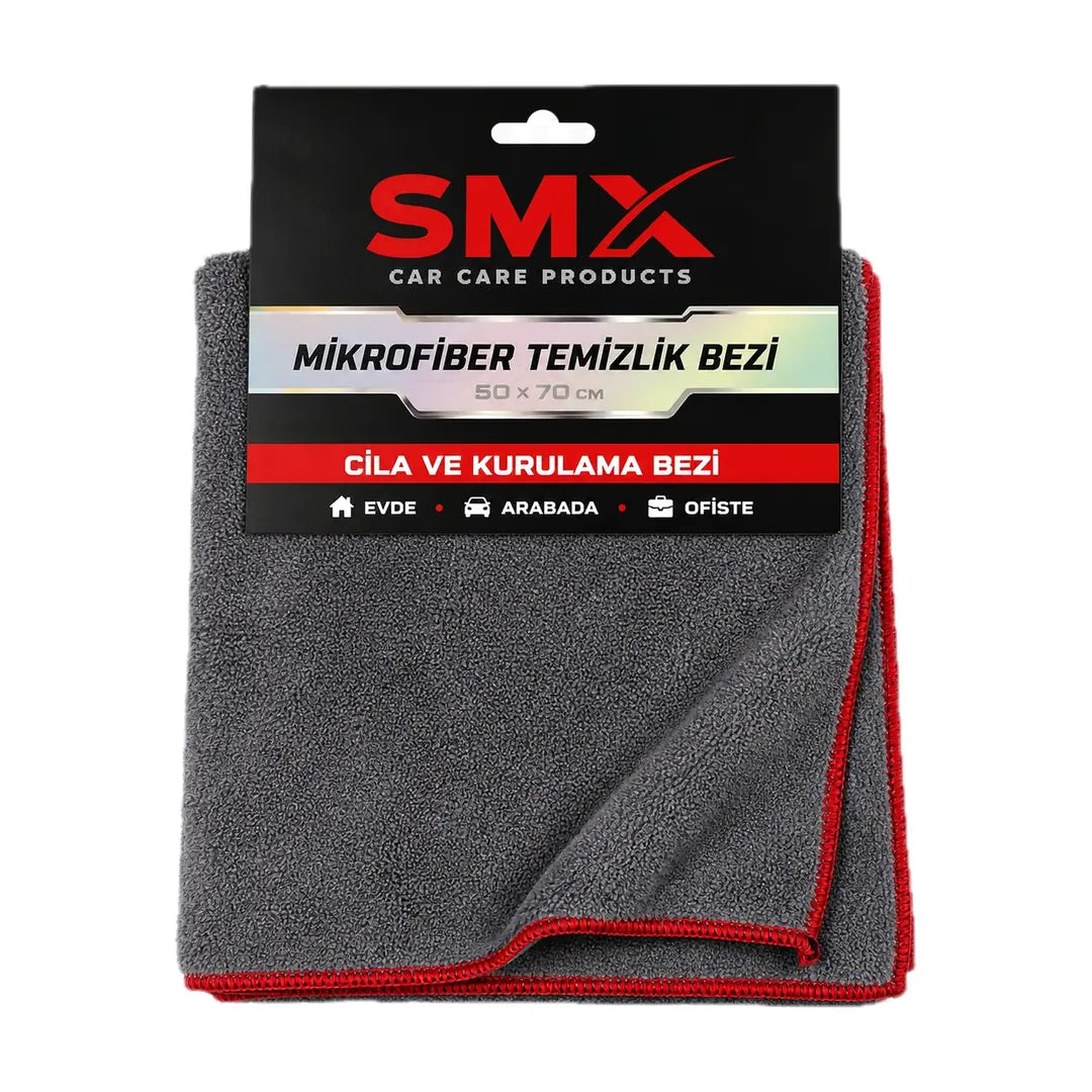 Lavetă de lustruit și uscat microfibre SMX 50 × 70 cm – Gri