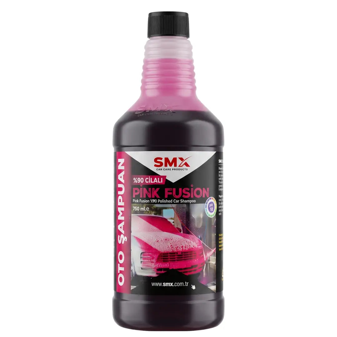 90% Carnauba Polished Pink Fusion Auto Shampoo 750ml