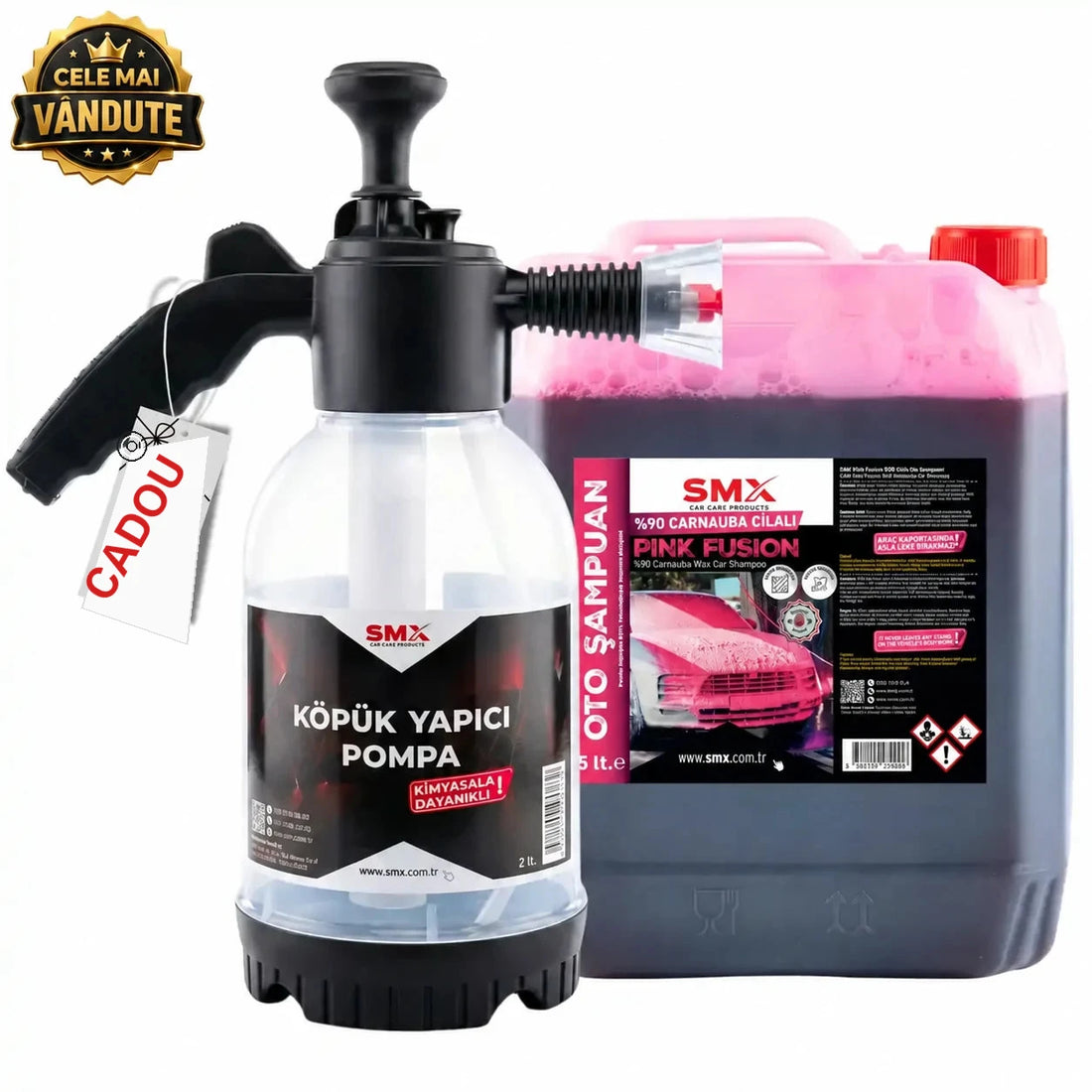 Pachet Pink Fusion cu pompă și etichetă CADOU
