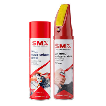 Spray de curățare a motorului anhidru 500 ml + spumă de curățare multifuncțională 500 ml